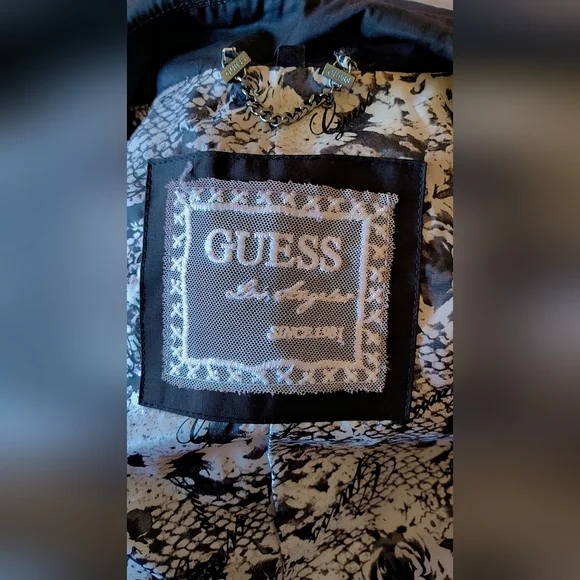 🖤Guess Black Trench Coat – Size M –  Good Condition 🖤 - Picture 2 of 10